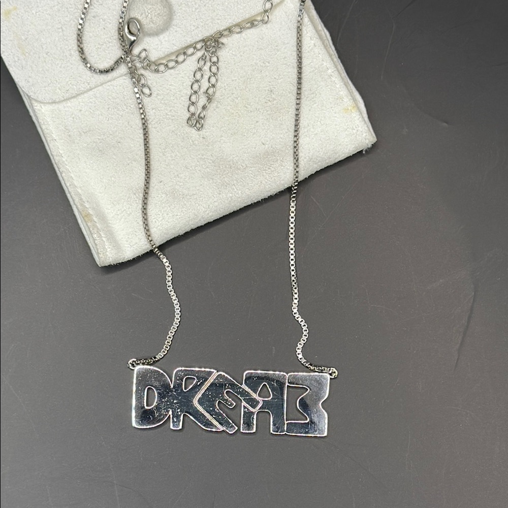 Silver Necklace with Unique Pendant